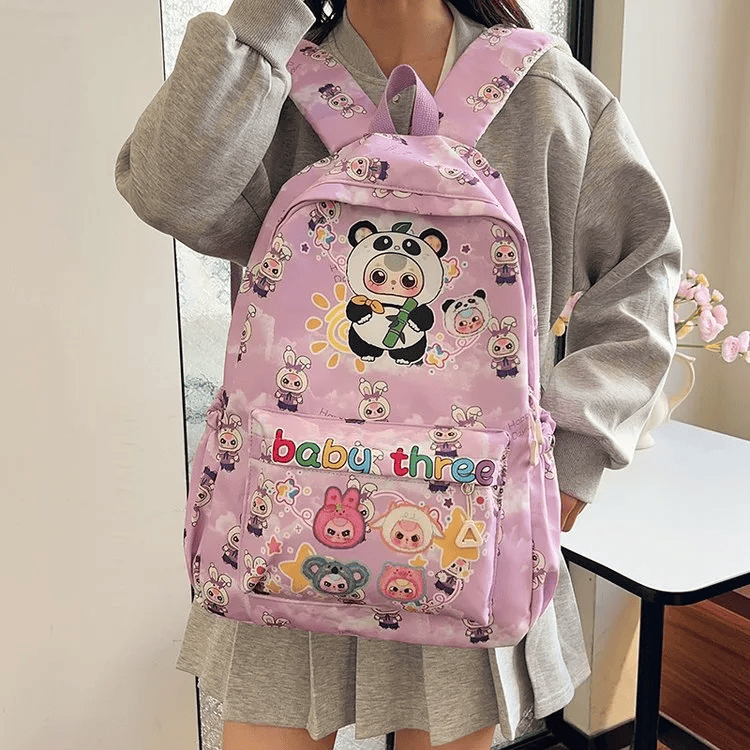 🌈 Morral Escolar Baby Three S1494 – Ligero, Resistente y Perfecto para Niños