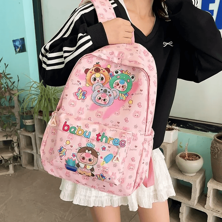 🌈 Morral Escolar Baby Three S1494 – Ligero, Resistente y Perfecto para Niños